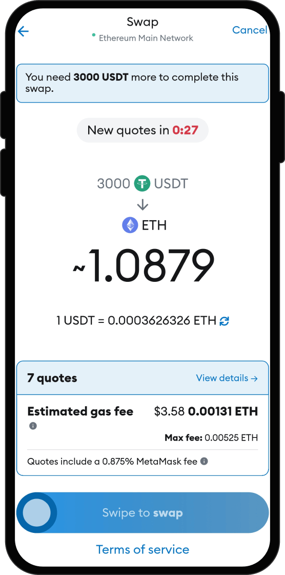 Swap Your USDT for SPACEX4200